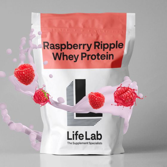 Raspberry Whey Protein LifeLab Supplements 